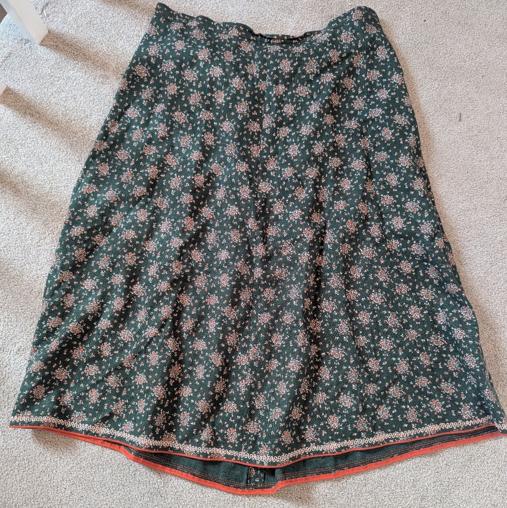 Vintage Perry Trachtenmoden Floral Skirt